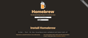 The homebrew homepage