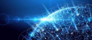Depiction of data being sent around the globe