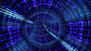 Futuristic data tube